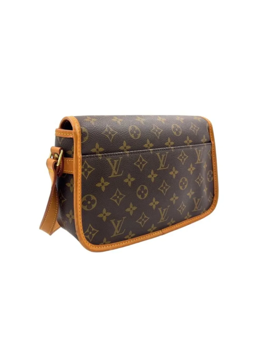 Louis Vuitton Sologne Monogram Leather Brown Shoulder Bag Gold - Picture 2 of 15
